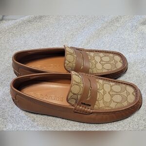 Coach Mott Driver Brown Loafers